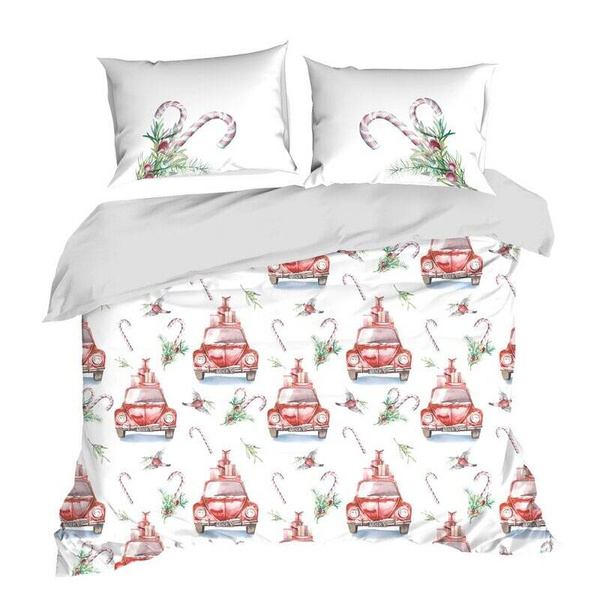 Božićna posteljina s printom božićnih bombona 220x200 mikrovlakno Candy