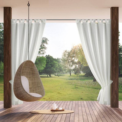 Zavjesa za terasu 155x240 boja bijela od nepromočive tkanine sa čičak trakama GARDEN