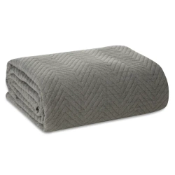 Prekrivač s lanenom strukturom prošiven metodom vrućeg prešanja u geometrijskom uzorku 200x220