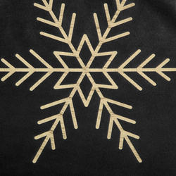 Božićni stolnjak 85x85 cm, baršunasta salveta ukrašena pahuljicama