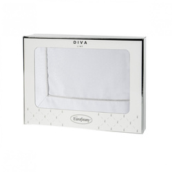 Stolnjak 145x350 ukrašen trakom i nježnim srebrnim obrubom u elegantnom pakiranju