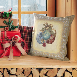 Tapiserijska jastučnica 45x45 cm pamučna s božićnim motivom GOB