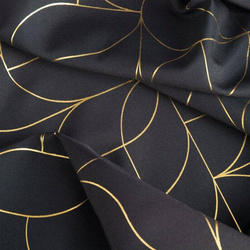 Zavjesa sa zlatnim geometrijskim printom 140x250 Evi