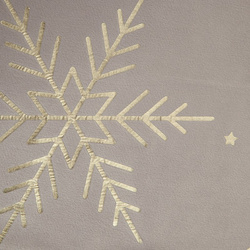 Božićni stolnjak 85x85 cm, baršunasta salveta ukrašena pahuljicama