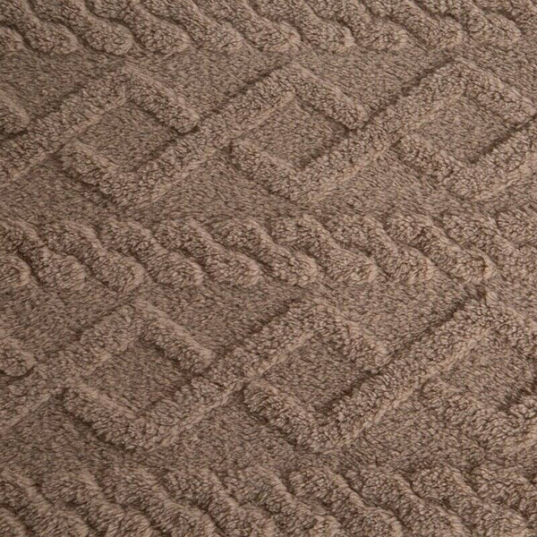 Deka bijela s ukrasnom pletenicom 150x200