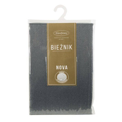 Sivi nadstolnjak ukrašen sjajnim, nježnim uzorkom, otporan na mrlje  40x140 Edna