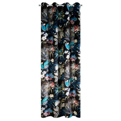 Zavjesa od baršuna s prekrasnim printom cvijeća 140x270 Alani