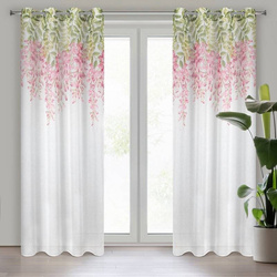 Zavjesa s motivom ružičastog cvijeta 140x250 JULIETA