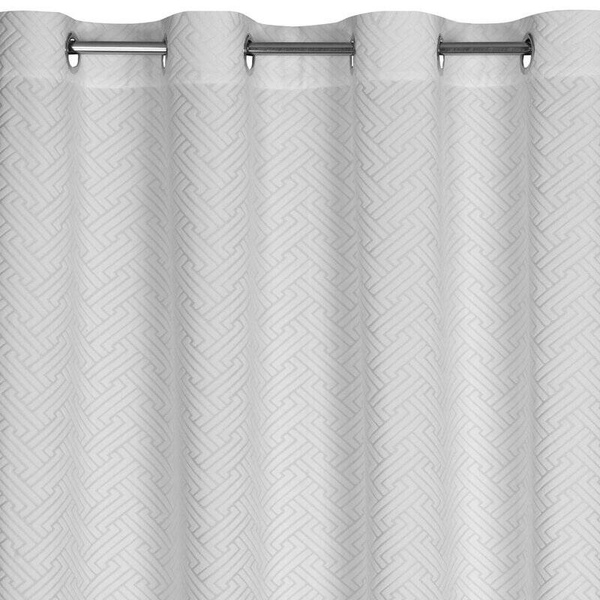 Zavjesa 140x250 od mat baršuna s jacquard geometrijskim uzorkom Isla