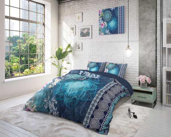 Pamučna posteljina 240x220 sa prekrasnim printom, 100% pamuk