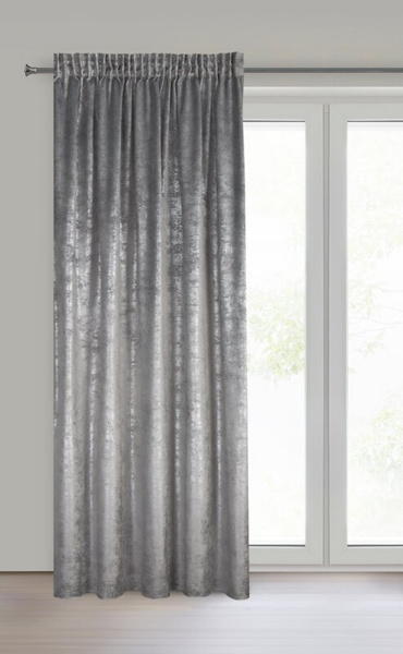 Baršunasta zavjesa sa sjajnim printom, 135x270 cm, traka - AVENA