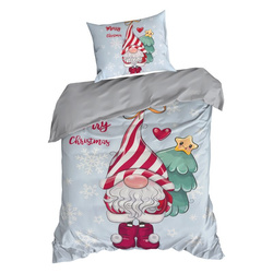 Set božićne posteljine 220x200 od mikrovlakana, ukrašen božićnim printom