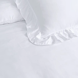 Elegantna bijela posteljina s volanima 240x200/220 RufflesWhite