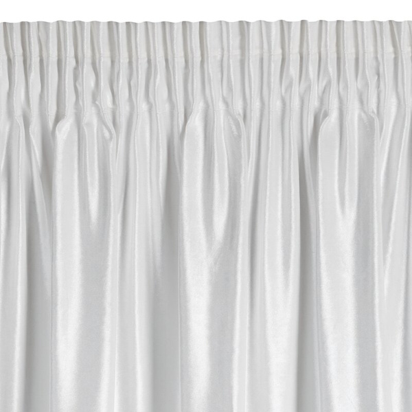 Srebrna zavjesa od sjajnog baršuna 140x270 cm traka - CAMERON