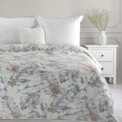 Baršunasti prekrivač za krevet 200x220 cm ukrašen botaničkim printom