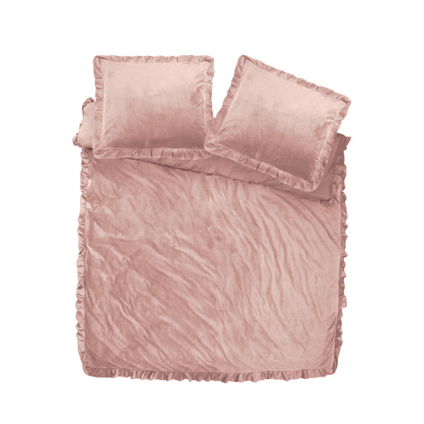 Baršunasta posteljina s volanima 200x220, mekana i topla Velvet Ruffles