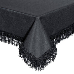 PREMIUM stolnjak 140x220 ukrašen lepršavim resama Jasper