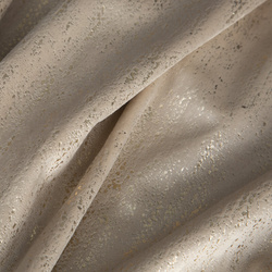 Baršunasta zavjesa 140x250 ukrašena zlatnim uzorkom i zlatnim ušicama - DARA