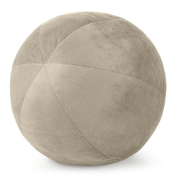 Ukrasni jastuk, kugla O 24 cm od baršuna s kontrastnim rubom Gaja  