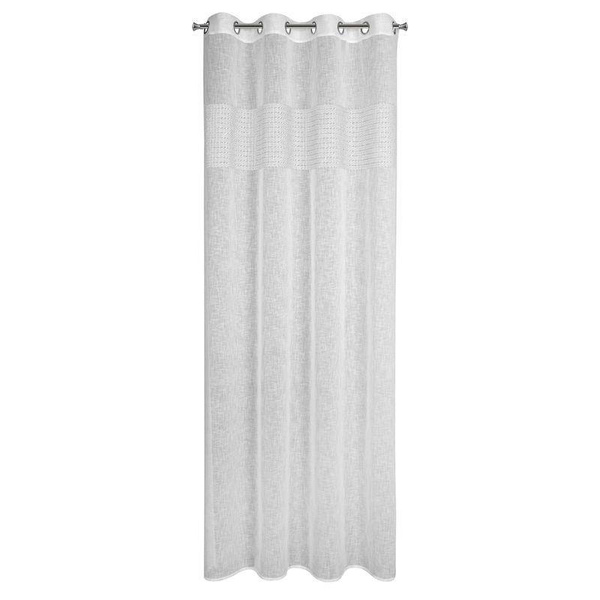 Zavjesa u eko stilu od etamina sa ukrasnom trakom na vrhu 140x250 Vicky