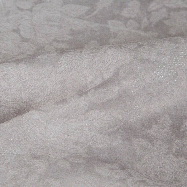 Stolnjak s motivom cvijeća izvezenim srebrnim koncem 160x300 Ines 6