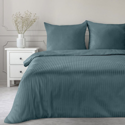 Premium prugasta posteljina za apartmane od pamučnog satena 220x200