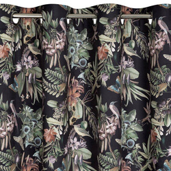 Zavjesa od mekog baršuna s botaničkim uzorkom i 3D efektom 140x250 cm Becky