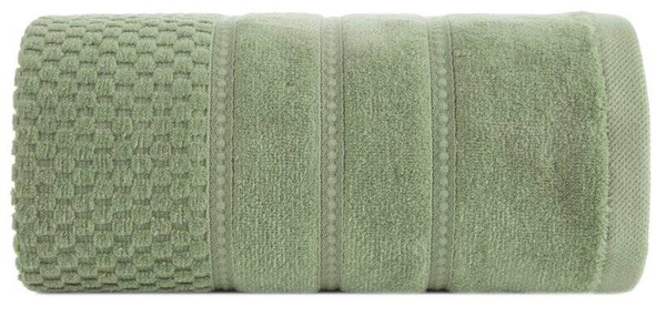 Pahuljasti ručnik 70x140 s reljefnom kariranom teksturom i baršunastim rubom, 500 g/m2 Adore