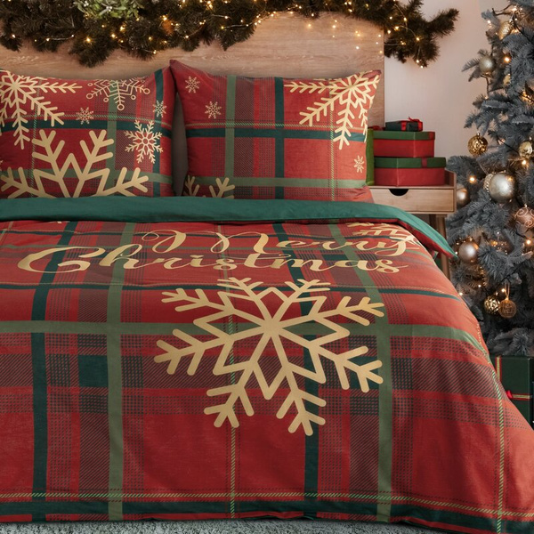 Božićna posteljina 160x200 cm, ranforce pamuk