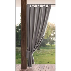 Zavjesa za terasu 155x220 boja tamnosiva od nepromočive tkanine sa čičak trakama, Cijena za komad