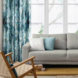 Baršunasta zavjesa sa srebrnim uzorkom, 140x250 cm - MALIA