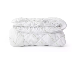 SET poplun i jastuk od bambusa u bijeloj boji 140X220 cm i jastuk 60x70 cm