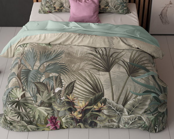 Set posteljine 140x200/220 od mikrovlakana sa čistim printom, nije potrebno glačanje