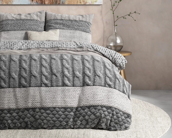 Topla posteljina od flanela 240x220, mekana na dodir posteljina 100% flanel pamuk