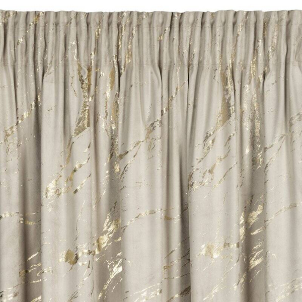 Gotova zavjesa 140x270 od baršuna ukrašena sjajnim mramorom Molly