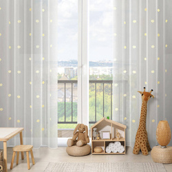 Dječja zavjesa s cvijećem izvezenim lepršavim koncem 140x250 Elsa