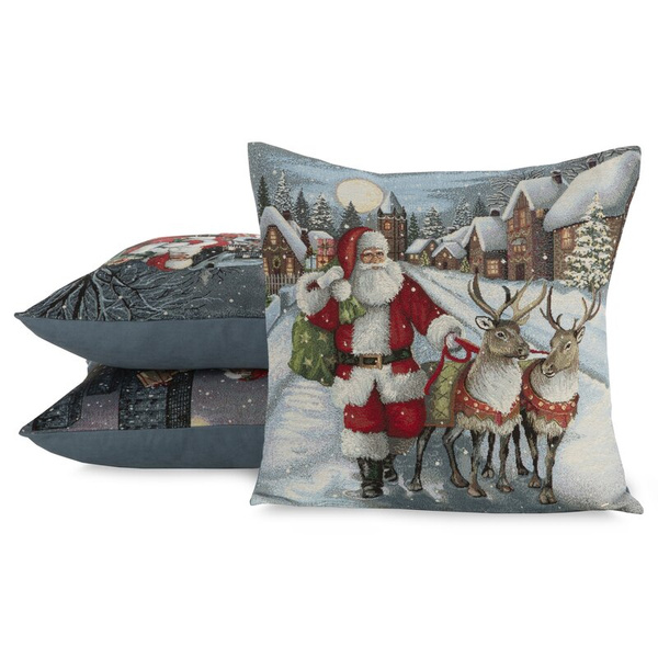 Tapiserijska jastučnica 45x45 cm pamučna s božićnim motivom GOB