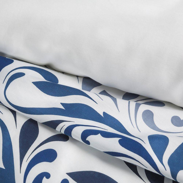 Komplet pościeli satynowej class 02 140x200 cm, 1 szt. 70x80 cm biały Eurofirany