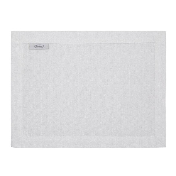 Set od 4 stolne prostirke s lanenim tkanjem i sjajnim koncem, 30x40 BIANCA 2