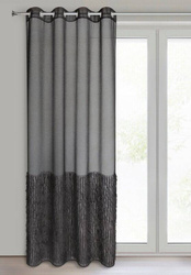 Zavjesa 140x250 od gaze ukrašena moher koncem MARGARET 2 