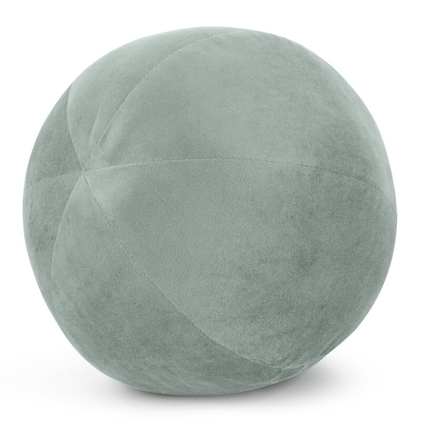 Ukrasni jastuk, kugla O 24 cm od baršuna s kontrastnim rubom Gaja