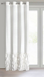 Gotova baršunasta zavjesa s volanima i ukrasnim kamenčićima Carli 140 x 250 cm