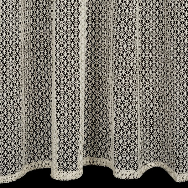 Bež mrežasta zavjesa, nije potrebno glačanje, 140x250 cm, MIRELLA