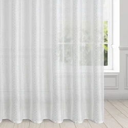 Zavjesa sa srebrnim tiskom malih kvadrata 300x250 cm SIBEL