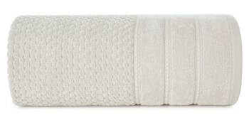 Pahuljasti ručnik 50x90 cm s reljefnom kariranom teksturom i baršunastim rubom, 500 g/m2 Adore