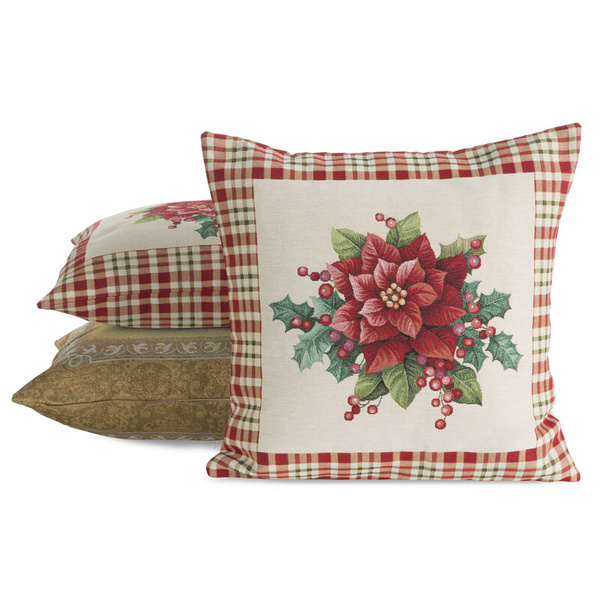 Tapiserijska jastučnica 45x45 cm pamučna s božićnim motivom GOB