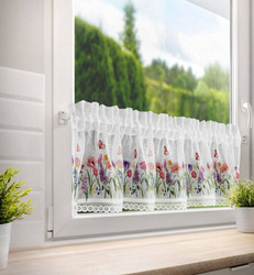 Zavjesa BELLA na traci 150x30 cm bijela