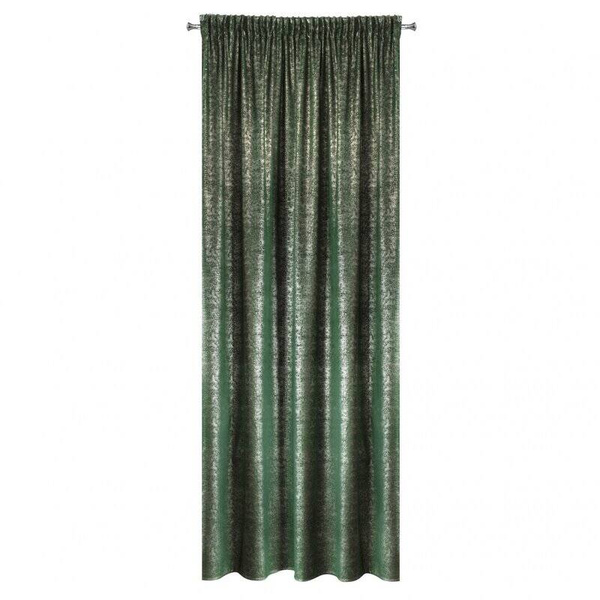 Zavjesa 140x270 na traci od mekog baršuna s nepravilnim srebrnim printom Cypr