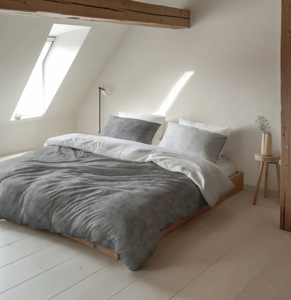 Posteljina od flanela 200x220 bež, mekana na dodir Washed Cotton