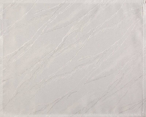 Set od 4 klasične bijele podloške za stolnjake sa sjajnim srebrnim uzorkom mramora, 30x40 Suzana